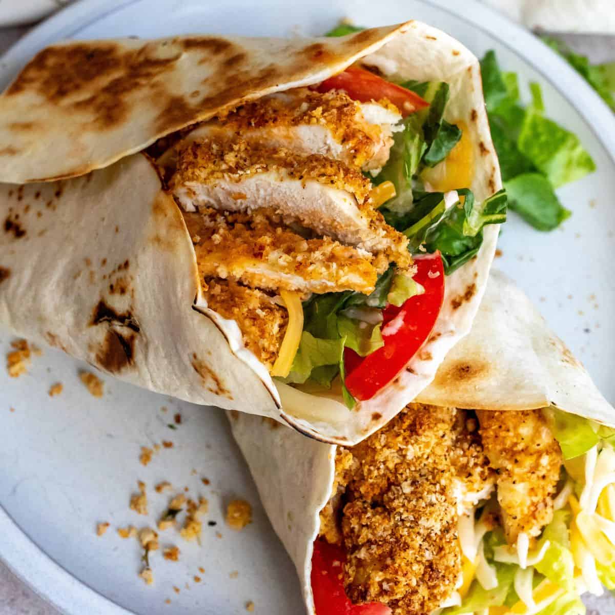 Best crispy chicken wraps inside Dortmund