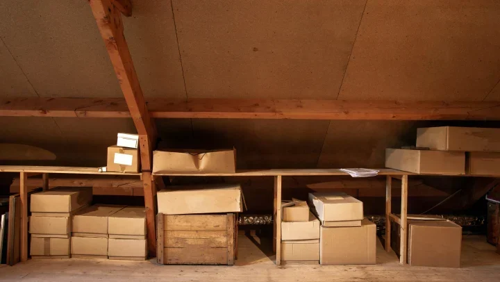 Packed Attic Storage – Organize Boxes for Easier Retrieval